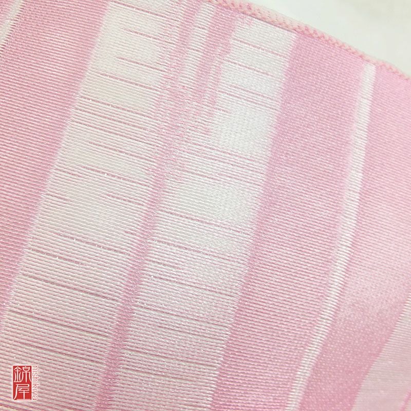 【新品】女性用 兵児帯 ピンク地に古典柄_画像4
