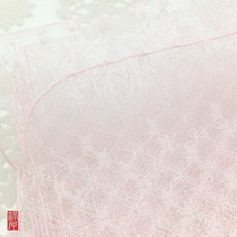 【新品】女性用 兵児帯 ピンク地に幾何学柄・抽象柄_画像2