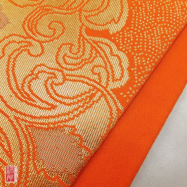 正絹袋帯　六通柄　本袋　純金箔　２４ｋ　良品_画像6