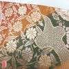 正絹袋帯　六通柄　良品 多色使い地に花柄_画像9