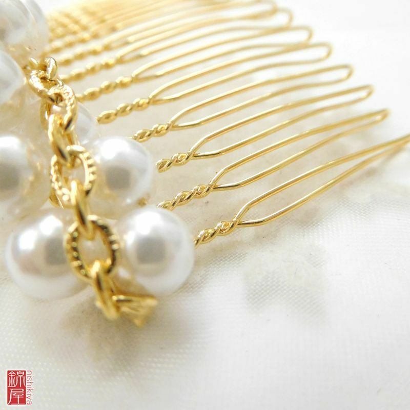 髪飾り(コーム) 新品 金・銀地に柄その他_画像7