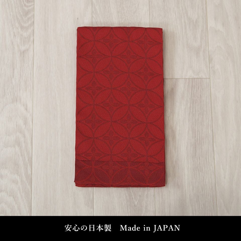 帯 半幅帯 赤  袴下帯 浴衣帯 洗える_画像3