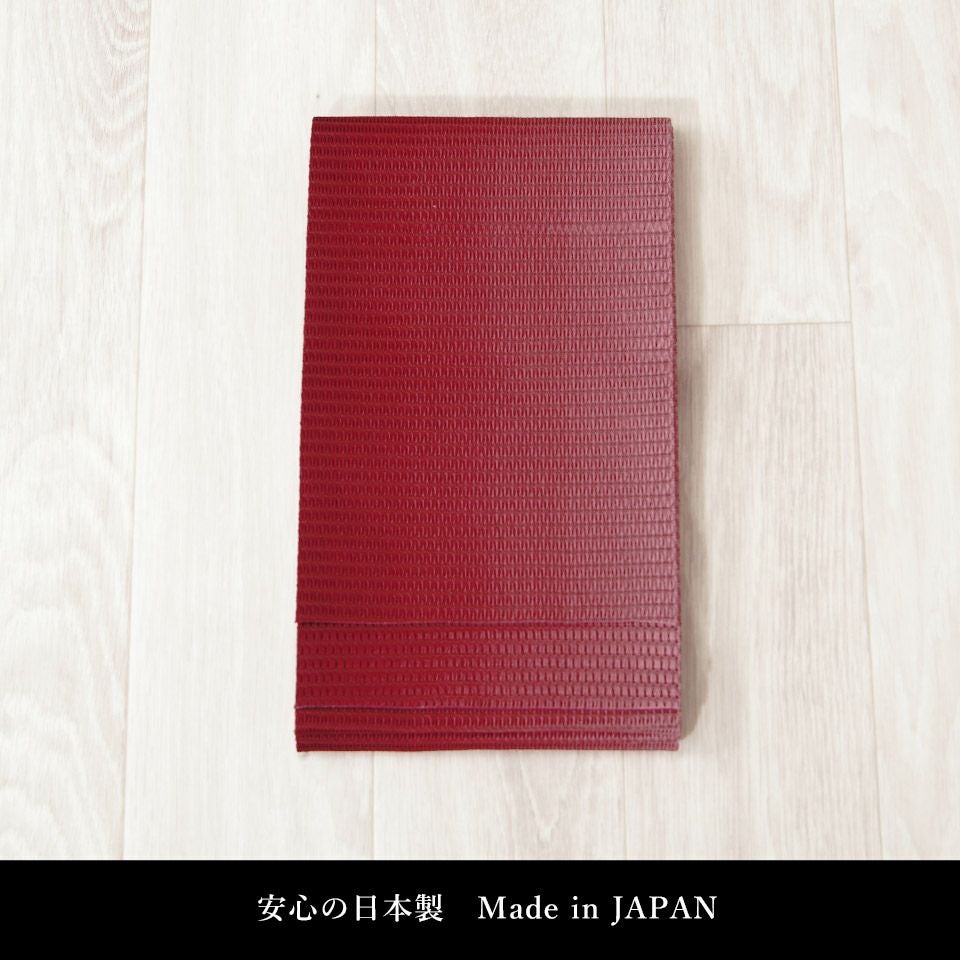 帯 半幅帯 はちす織 エンジ ぼかし 袴下帯 浴衣帯 洗える_画像3