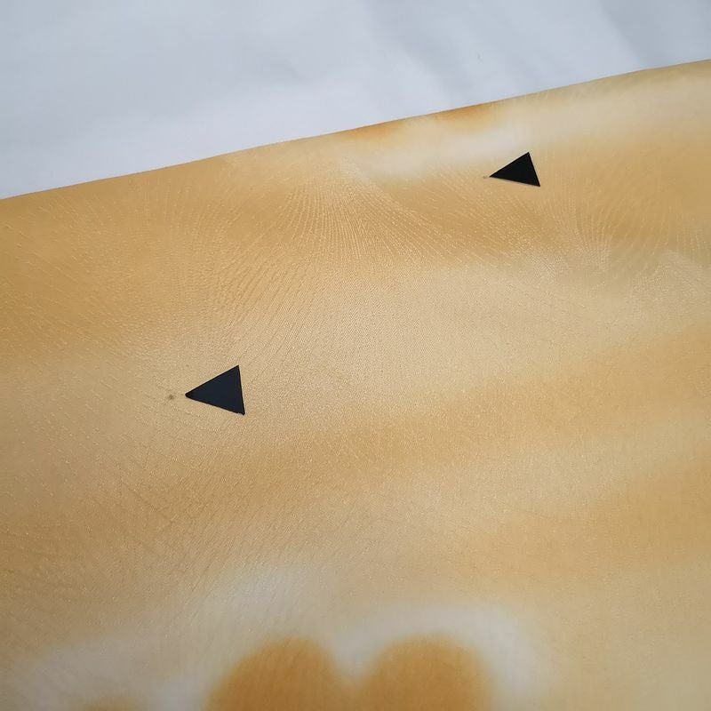 化繊小紋 橙色地に雲柄_画像9