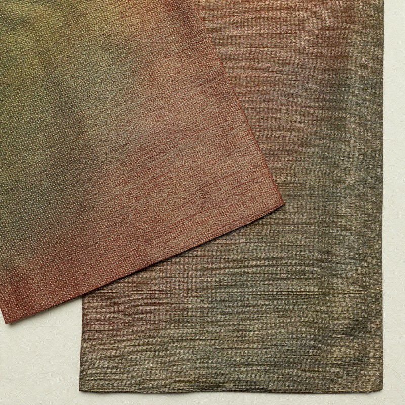 袋帯 太鼓柄 良品 一般用 正絹 幾何学柄・抽象柄 茶_画像12