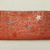 袋帯 六通柄 フォーマル用 正絹 流水・波柄 橙_画像15