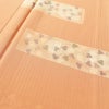 小紋 柄生かし染め 美品 正絹 花柄 袷仕立て 橙_画像5