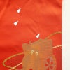名古屋帯 太鼓柄 混紡 古典柄 名古屋仕立て 赤・朱_画像9
