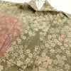 訪問着 美品 正絹 刺繍 花柄 袷仕立て 茶_画像25