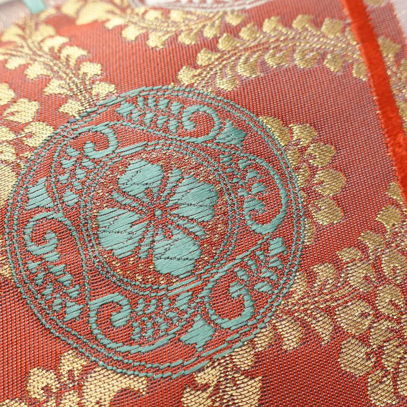 袋帯 六通柄 フォーマル用 正絹 古典柄 紫・藤色_画像5