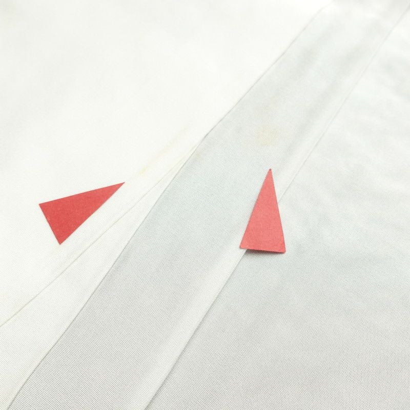 付け下げ しつけ糸付き 正絹 古典柄 袷仕立て 紫・藤色_画像28