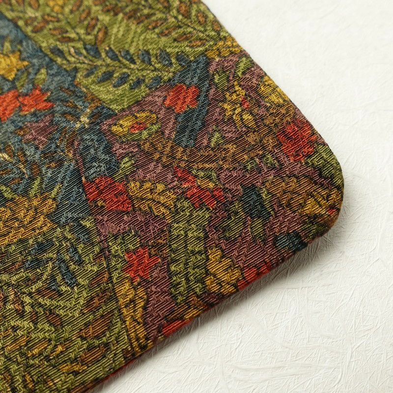 小紋 美品 正絹 幾何学柄・抽象柄 袷仕立て 黄・黄土色_画像20