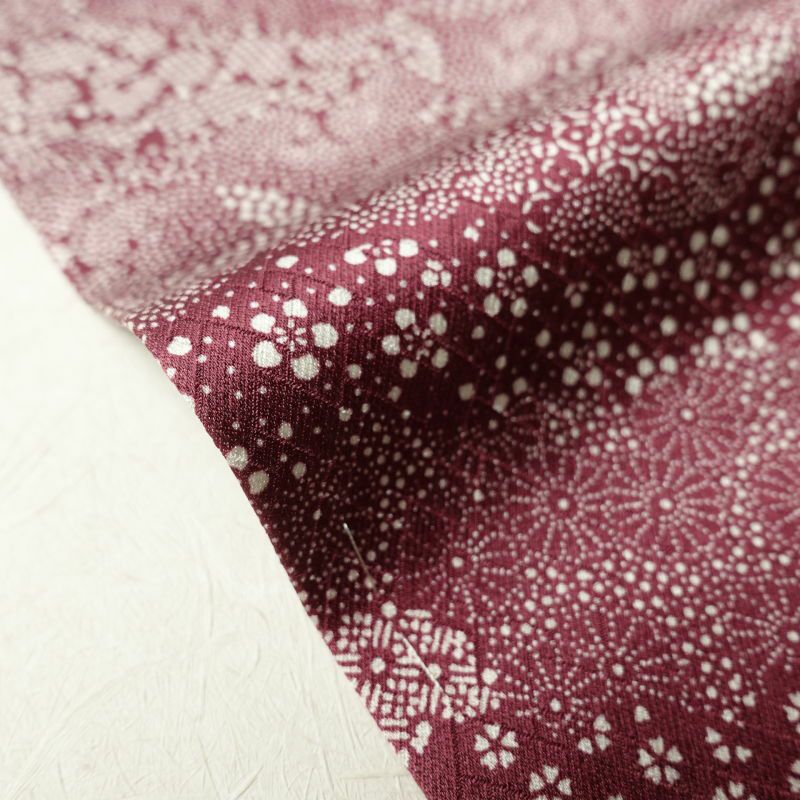 小紋 総柄 正絹 古典柄 袷仕立て 紫・藤色_画像12