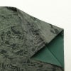 紬 正絹 木の葉・植物柄 袷仕立て 緑・うぐいす色_画像17