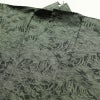 紬 正絹 木の葉・植物柄 袷仕立て 緑・うぐいす色_画像21