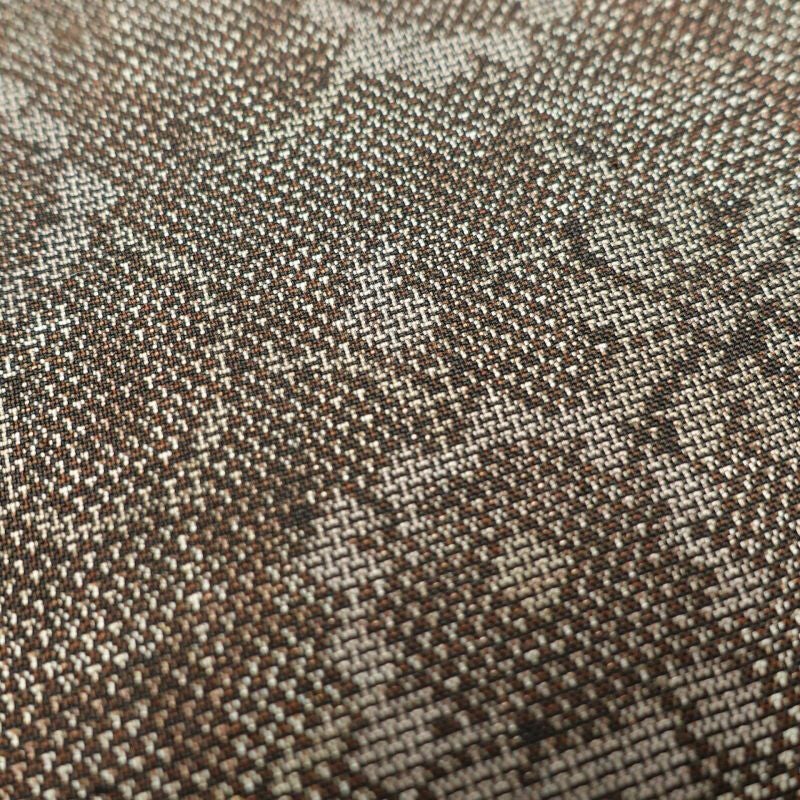 紬 美品 しつけ糸付き 正絹 幾何学柄・抽象柄 袷仕立て 茶_画像13