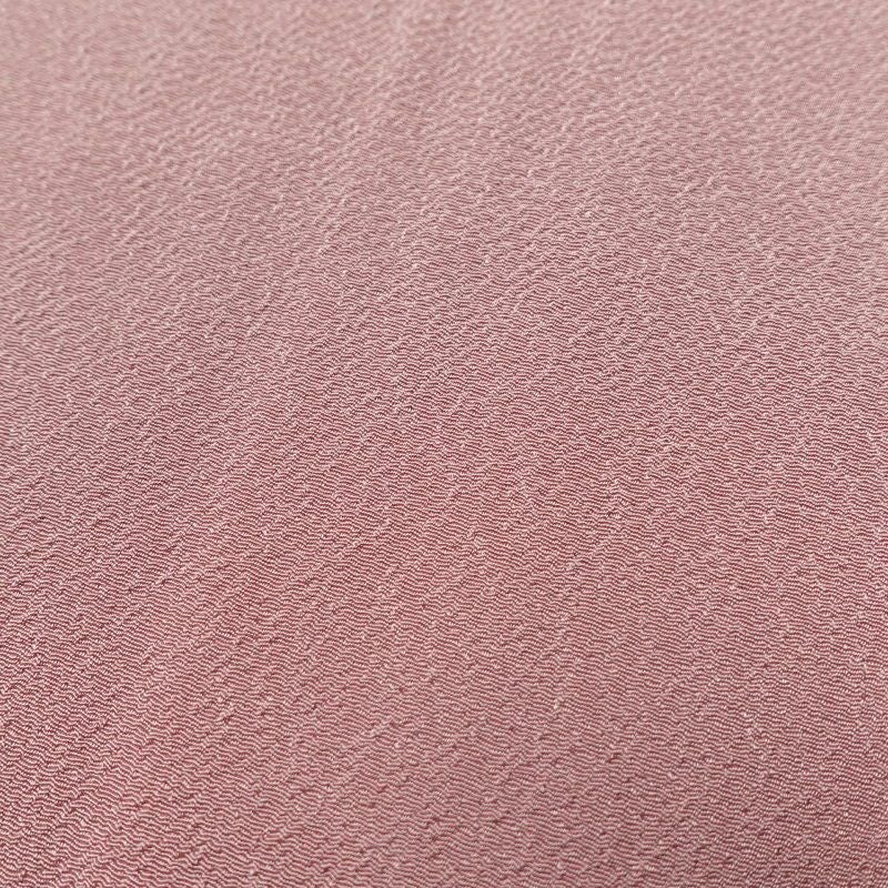 色無地 一つ紋付き 縮緬 しつけ糸付き 混紡 無地 袷仕立て ピンク_画像6