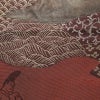袋帯 六通柄 フォーマル用 正絹 人物・動物柄 小豆・エンジ_画像3