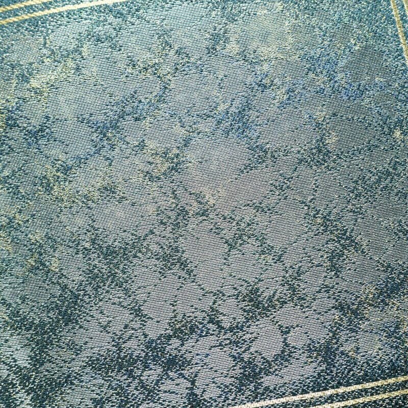 袋帯 六通柄 良品 フォーマル用 正絹 チェック・格子柄 緑・うぐいす色_画像6