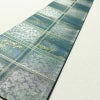 袋帯 六通柄 良品 フォーマル用 正絹 チェック・格子柄 緑・うぐいす色_画像10