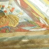 袋帯 本金箔 六通柄 良品 フォーマル用 正絹 人物・動物柄 緑・うぐいす色_画像7