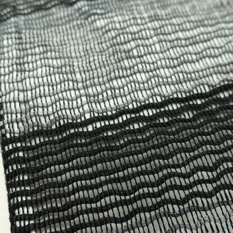 袋帯 太鼓柄 美品 夏用 一般用 正絹 幾何学柄・抽象柄 黒_画像7