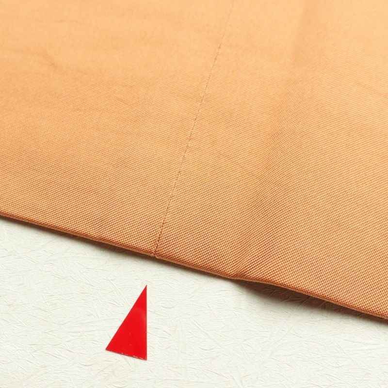 名古屋帯 太鼓柄 正絹 木の葉・植物柄 名古屋仕立て 橙_画像21