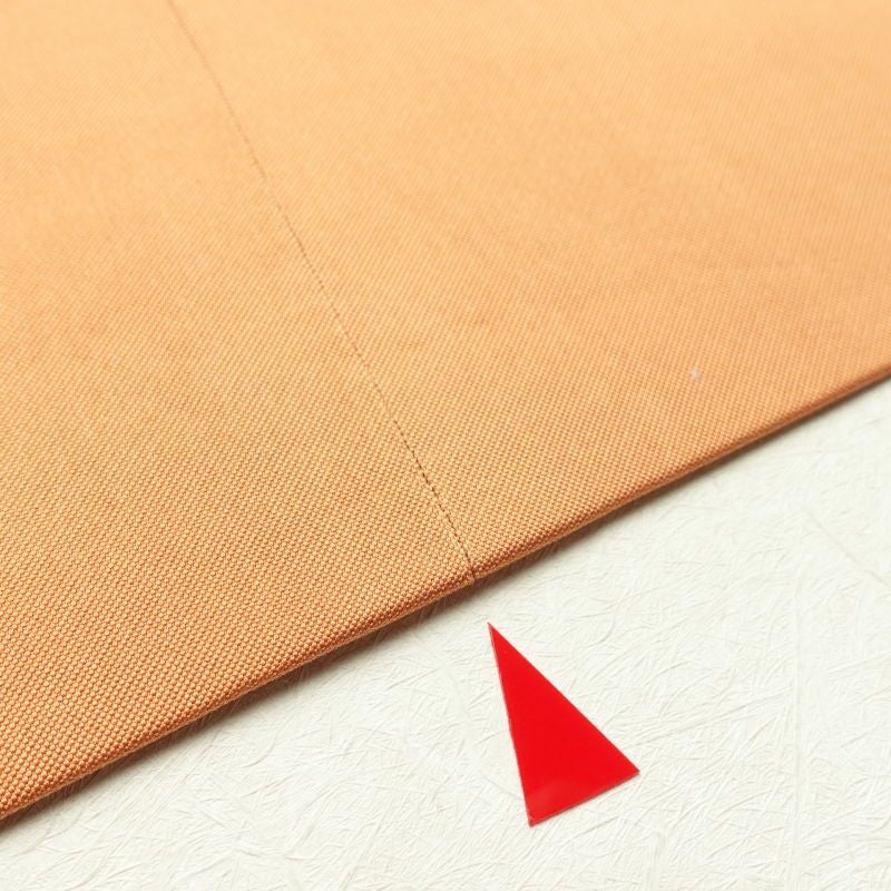 名古屋帯 太鼓柄 正絹 木の葉・植物柄 名古屋仕立て 橙_画像22