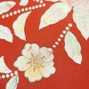 名古屋帯 太鼓柄 良品 正絹 花柄 箔 名古屋仕立て 橙_画像6