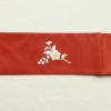名古屋帯 太鼓柄 良品 正絹 花柄 箔 名古屋仕立て 橙_画像16