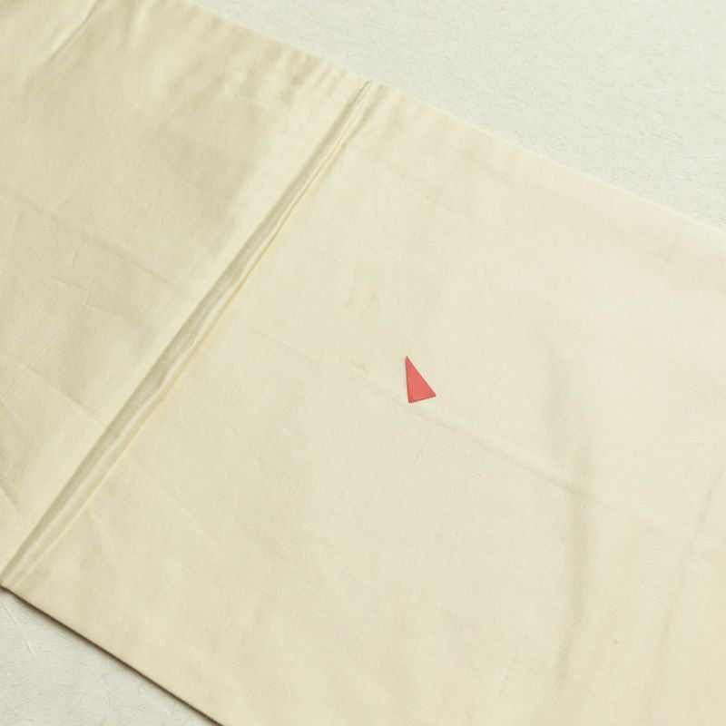 名古屋帯 六通柄 正絹 幾何学柄・抽象柄 通し仕立て 橙_画像22