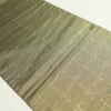 袋帯 太鼓柄 フォーマル用 正絹 箔 四季折々 古典柄 緑・うぐいす色_画像23