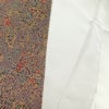 小紋 美品 しつけ糸付き 縮緬 総柄 正絹 幾何学柄・抽象柄 袷仕立て 紫・藤色_画像24