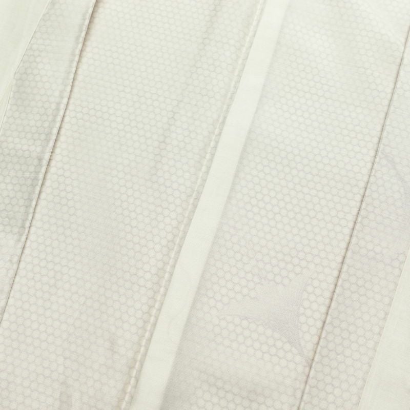 小紋 しつけ糸付き 総柄 混紡 鳥柄 人物・動物柄 袷仕立て 白_画像26