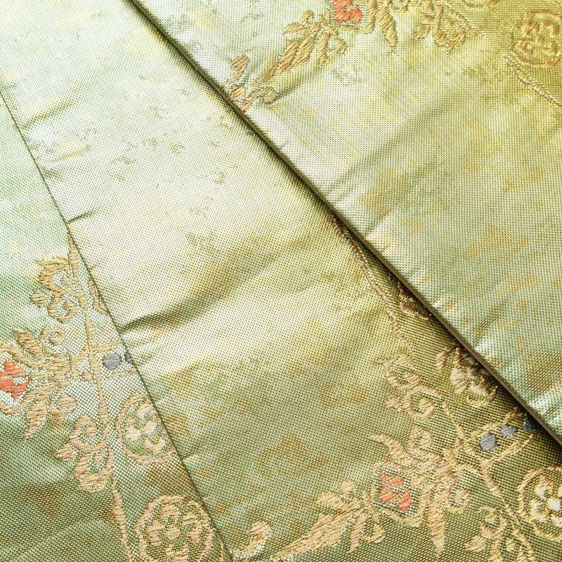 袋帯 未仕立て 六通柄 西陣織 箔 美品 正絹 幾何学柄・抽象柄 多色使い_画像29