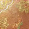 袋帯 未仕立て 西陣織 箔 六通柄 美品 フォーマル用 正絹 幾何学柄・抽象柄 橙_画像6
