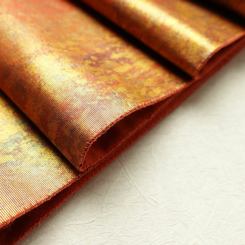 袋帯 六通柄 美品 箔 草木染 フォーマル用 正絹 その他の柄 茶_画像27