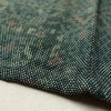 単衣 紬 良品 正絹 背伏せ付き 幾何学柄・抽象柄 単衣 緑・うぐいす色_画像9