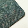 単衣 紬 良品 正絹 背伏せ付き 幾何学柄・抽象柄 単衣 緑・うぐいす色_画像17