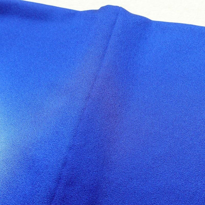 付け下げ 良品 しつけ糸付き 正絹 古典柄 袷仕立て 青・紺_画像23