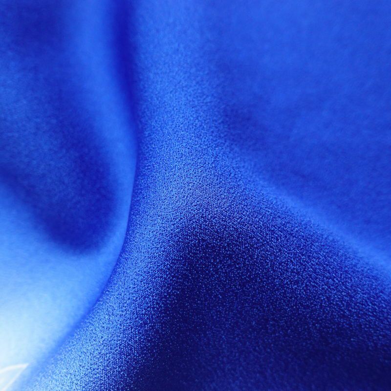 付け下げ 良品 しつけ糸付き 正絹 古典柄 袷仕立て 青・紺_画像34