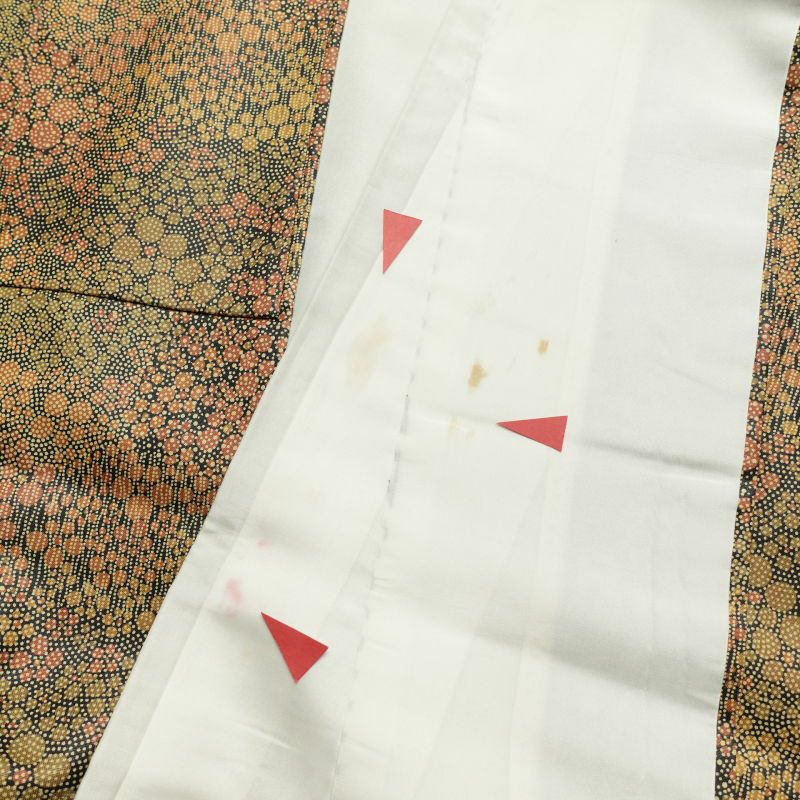 小紋 総柄 正絹 幾何学柄・抽象柄 袷仕立て 多色使い_画像24