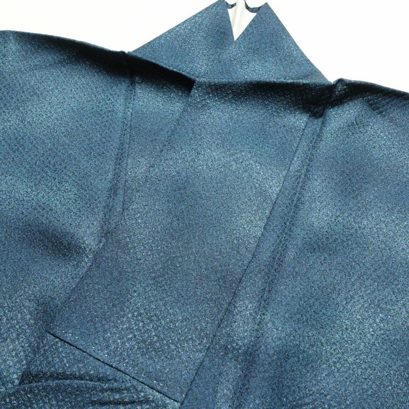小紋 美品 正絹 その他の柄 グラデーション 袷仕立て 青・紺_画像21