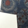紬 良品 正絹 幾何学柄・抽象柄 袷仕立て 青・紺_画像16