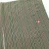 小紋 縮緬 正絹 縞柄・線柄 袷仕立て 緑・うぐいす色_画像12
