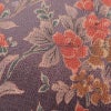 小紋 縮緬 総柄 正絹 花柄 袷仕立て 紫・藤色_画像6