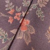 小紋 縮緬 総柄 正絹 花柄 袷仕立て 紫・藤色_画像7