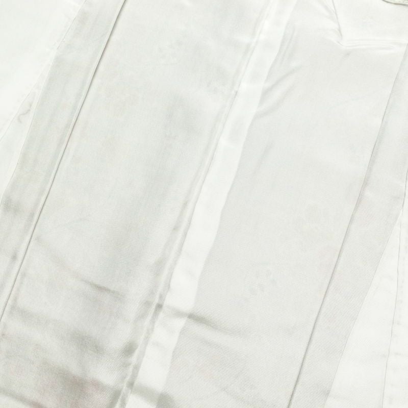 小紋 縮緬 総柄 正絹 花柄 袷仕立て 紫・藤色_画像23