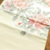 名古屋帯 太鼓柄 正絹 花柄 名古屋仕立て クリーム_画像10