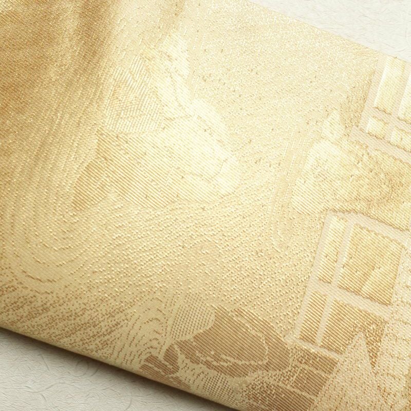 袋帯 六通柄 フォーマル用 正絹 風景柄 松 金・銀_画像20